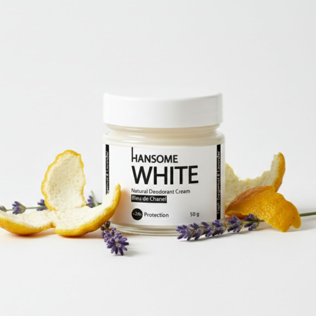 Natural Deodorant Cream - HANSOME White