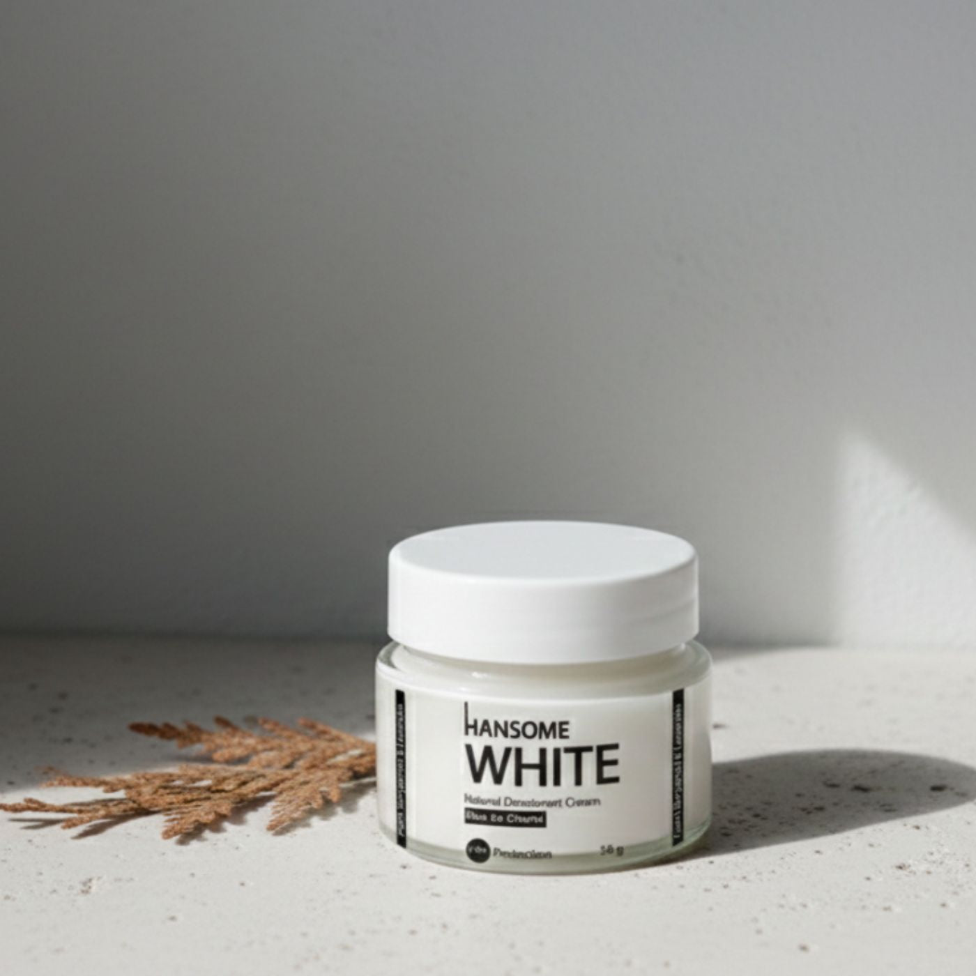 Natural Deodorant Cream - HANSOME White