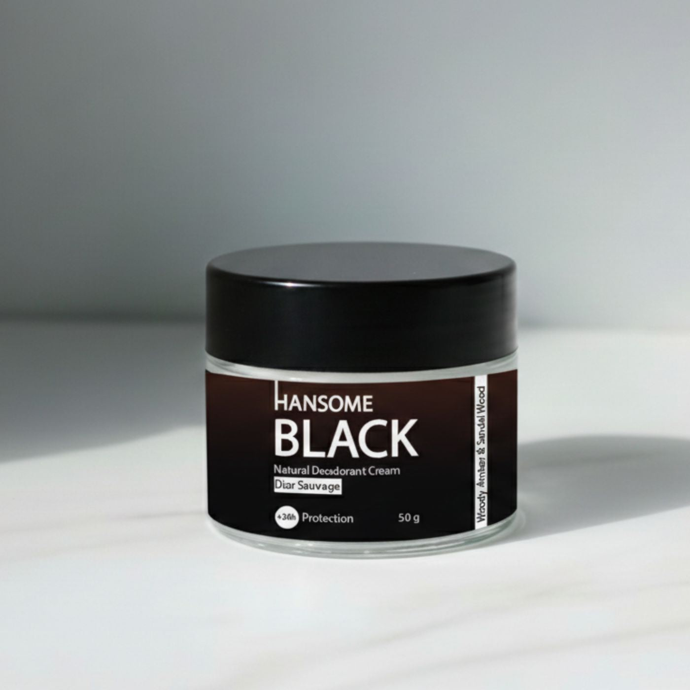 Natural Deodorant Cream - HANSOME BLACK