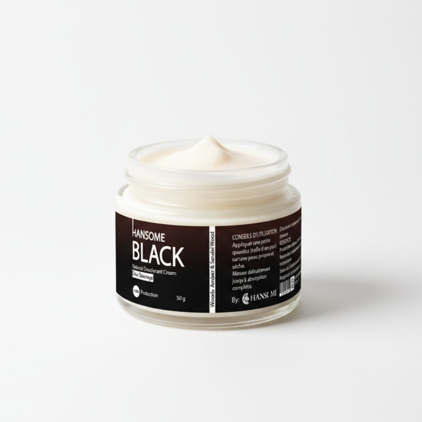 Natural Deodorant Cream - HANSOME BLACK